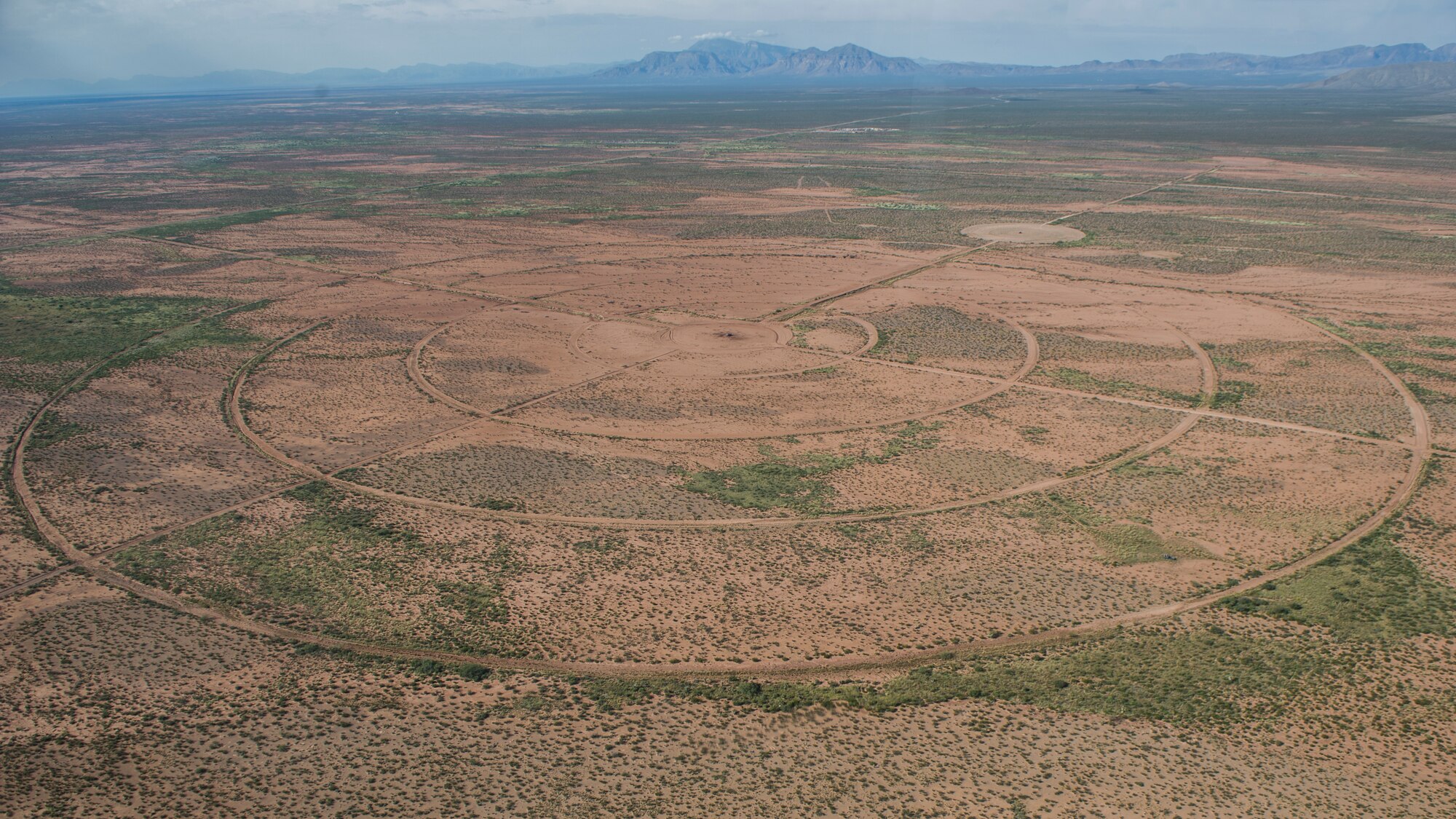 A ground target sits on the Oscura Range on Oct. 20 prior to a training mission. The Oscura Range is a small air-to-ground range used primarily for training purposes. Holloman is home to three ranges used for live-fire munition drops. (U.S. Air Force photo by Senior Airman Emily A. Kenney)  