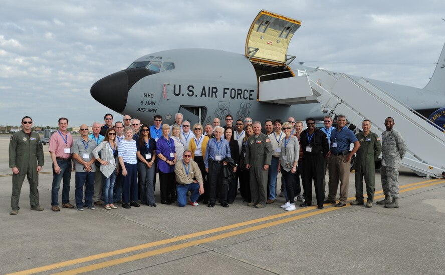 Employers of Lackland Air Force Base, reservists visited MacDill AFB Fla., Nov. 12-13 2015. The visit, hosted by the 927th Air Refueling Wing, was organized to develop and promote supportive work environments for service members by educating employers on the roles and the missions of the Air Force Reserve. (U.S. Air Force Photo Senior Airman Xavier Lockley)