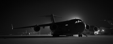 A Joint Base Charleston C-17 Globemaster III sits on the flightline during Exercise Ultimate Reach 15, Nov. 7, 2015, at Zaragoza Air Base, Spain. Ultimate Reach is an annual U.S. Transportation Command-sponsored, live-fly exercise designed to test the ability of the 18th Air Force to plan and conduct strategic airdrop missions. Ultimate Reach 2015 partnered with the NATO Exercise Trident Juncture which was held in various locations across Europe. (U.S. Air Force photo/Airman 1st Class Clayton Cupit)