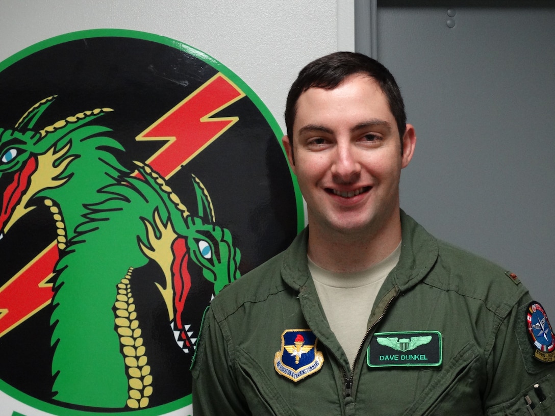 1st Lt. Dave Dunkel, 459th Flying Training Squadron, Flight Standardization and Evaluation Liaison Officer and T-6 Texan instructor pilot, has been in the Air Force for two years and is the Instructor of the Week at Sheppard Air Force Base, Texas, for the week of Nov. 10-16, 2015. (Courtesy photo)