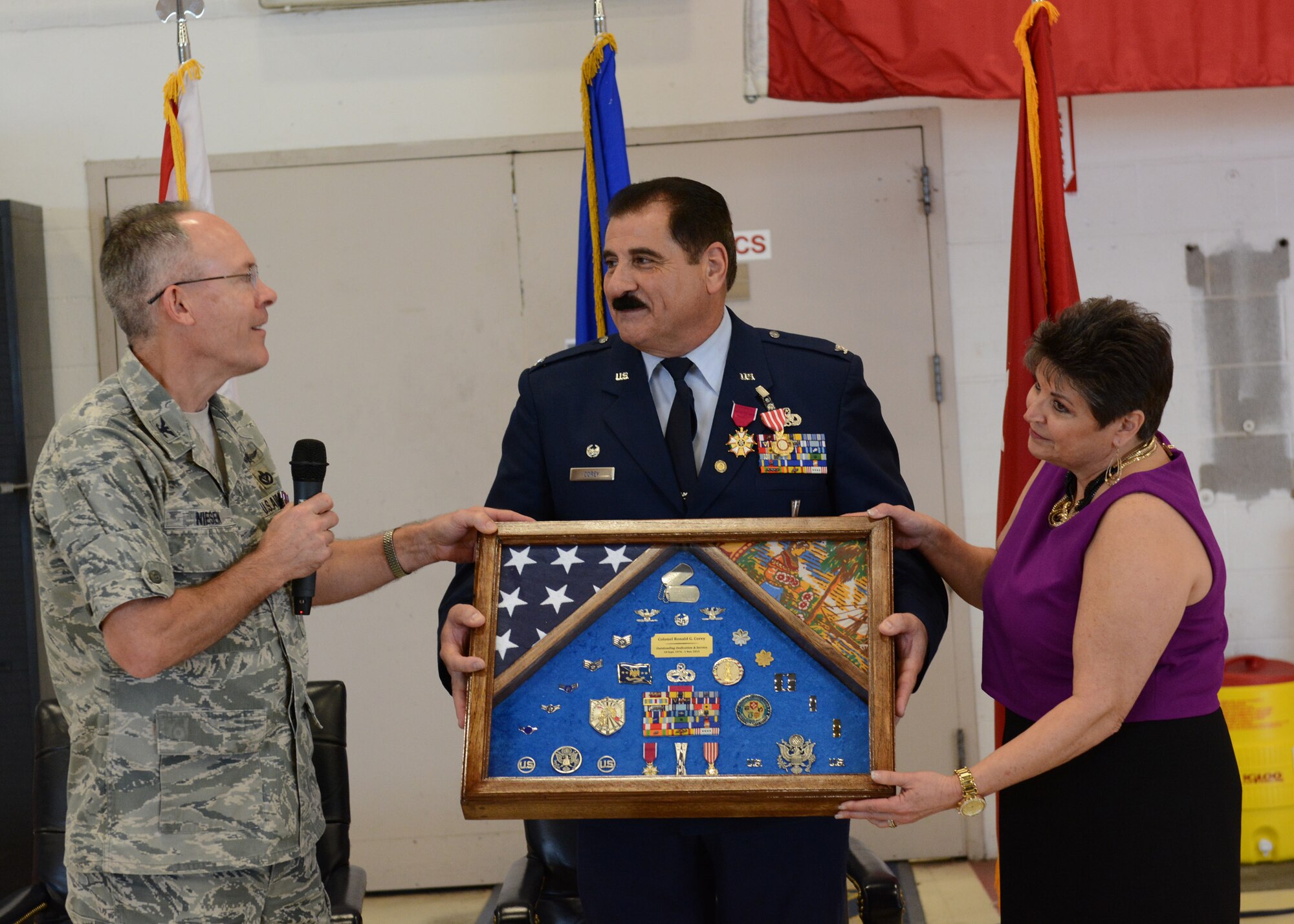 Colonel Ron Corey retired from the Florida Air National Guard after 39 years of service on November 15, 2015.  