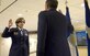Air Force Vice Chief of Staff Gen. David L. Goldfein, right, gives the oath of office to Lt. Gen. Gina Grosso during her promotion ceremony in the Pentagon Nov. 16, 2015. Grosso is the 31st Airman to serve as the Air Force's deputy chief of staff for manpower, personnel and services in the 47 years of the position's existence. (U.S. Air Force photo/Jim Varhegyi)