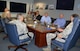 Lt Gen Brad Heithold, commander of Air Force Special Operations Command; Chief Master Sgt. Matt Caruso, AFSOC command chief and other AFSOC leaders met with local civic leaders Nov. 17 at AFSOC Headquarters.  The civic leaders, Mr Tony Hughes (right), AFSOC representative to the Chief of Staff of the Air Foce Civic Leader Program; Mr Cliff Long, CSAF Civic Leader Program emeritus member and Carolyn Ketchel, Okaloosa County Commissioner, learned about the command's current activities and priorities.  Discussions also focused on the importance of the command's partnership with local leaders in creating an environment for Hurlburt Airmen and families to thrive. (U.S. Air Force Photo by Dawn Hart)