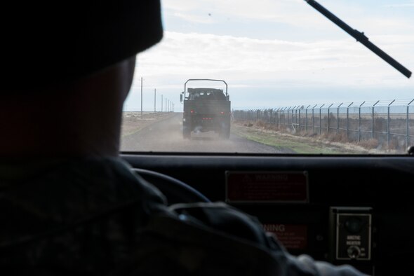 Senior Airman Ryan Trumble, 366th Security Forces Squadron response force leader, drives a humvee during Gunfighter Flag 16-1 Nov. 5, 2015, at Mountain Home Air Force Base, Idaho. The U.S. military has used the humvee since 1984 when Army officials decided they needed more strength, speed and reliability. (U.S. Air Force photo by Airman Chester Mientkiewicz)