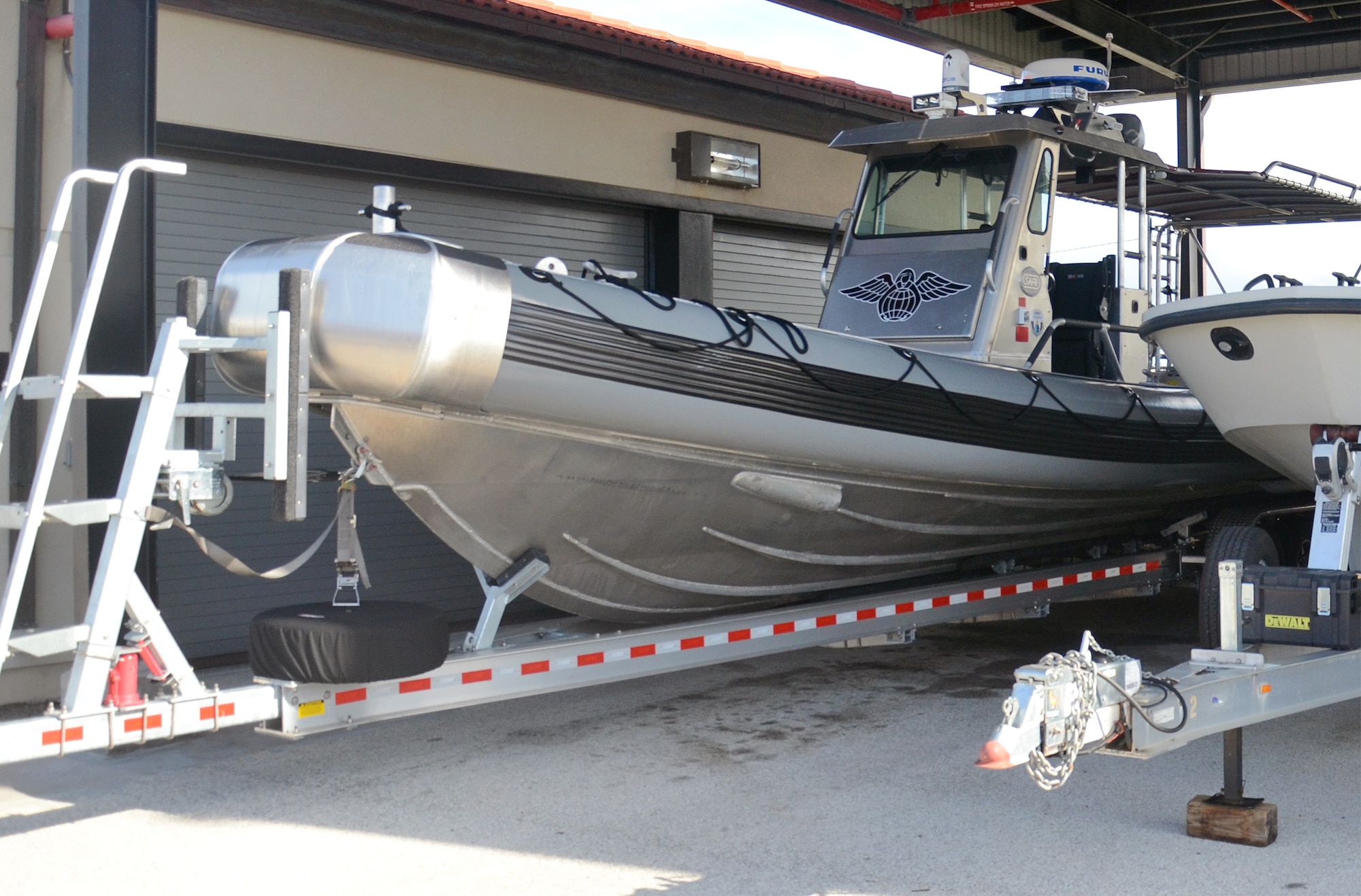 The 920th Rescue Wing's pararescue squadron recently added a 35-foot SAFE Boat to their small fleet of recovery vessels. The boat will help broaden the PJs training as well as providing a higher level of safety for all operations. (U.S. Air Force photo/Master Sgt. Paul Flipse)