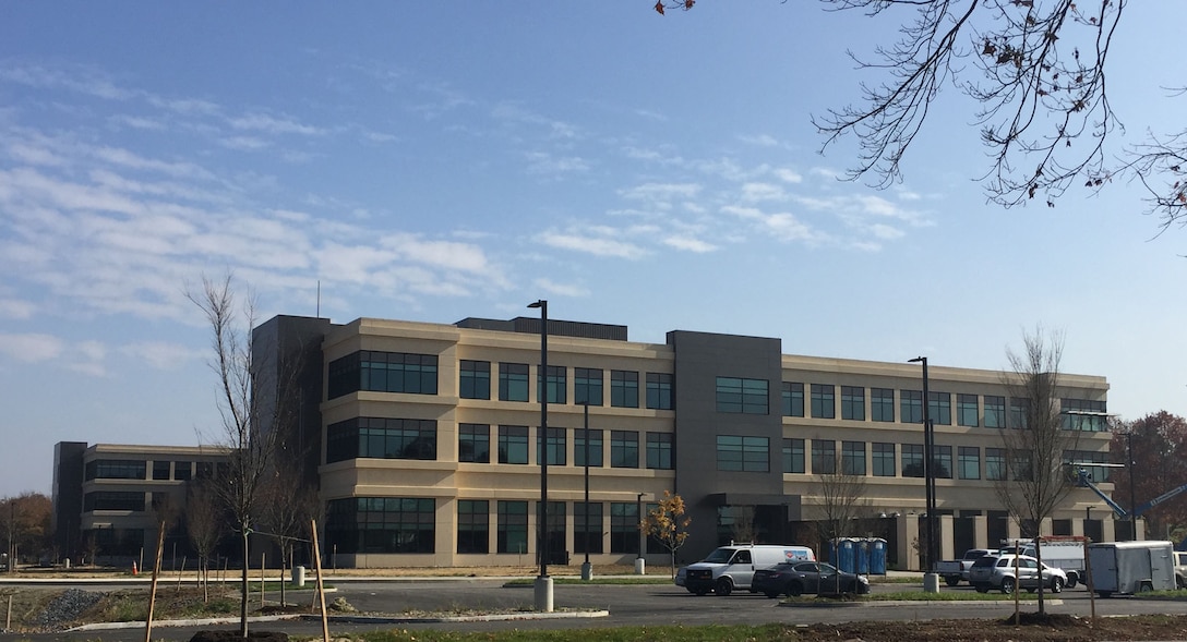 An external view of the new DLA Distribution Headquarters building in New Cumberland, Pa.