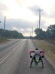Army nurse Capt. Kelly Elmlinger trains for future races at Joint Base San Antonio-Camp Bullis in San Antonio in August.