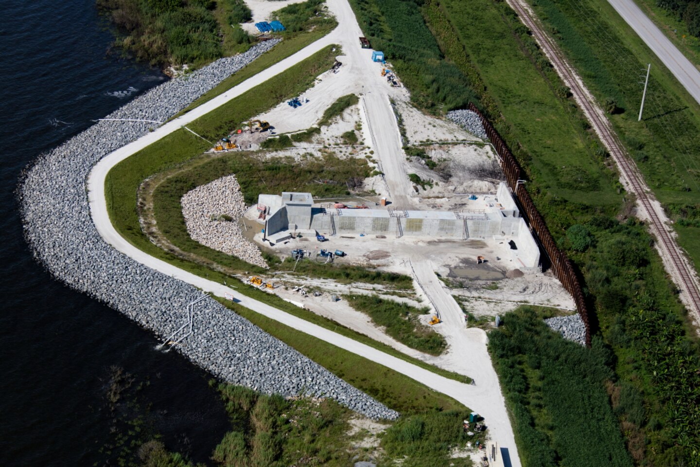 Culvert 13 on Herbert Hoover Dike is nearing completion.The culvert is one of 20 structures currently under contract for replacement as part of the Corps' major rehabilitation effort of the dike.