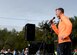 Col. Thomas Shank, 47th Flying Training Wing commander, speaks to participants at the Running with the Bulls 5k/10k in Del Rio, Texas, Nov. 14, 2015. The race is one of many ways that Laughlin Air Force Base and Del Rio come together to support the community, and this event helps raise money and food for a local food bank. (U.S. Air Force photo by Senior Airman Jimmie D. Pike)