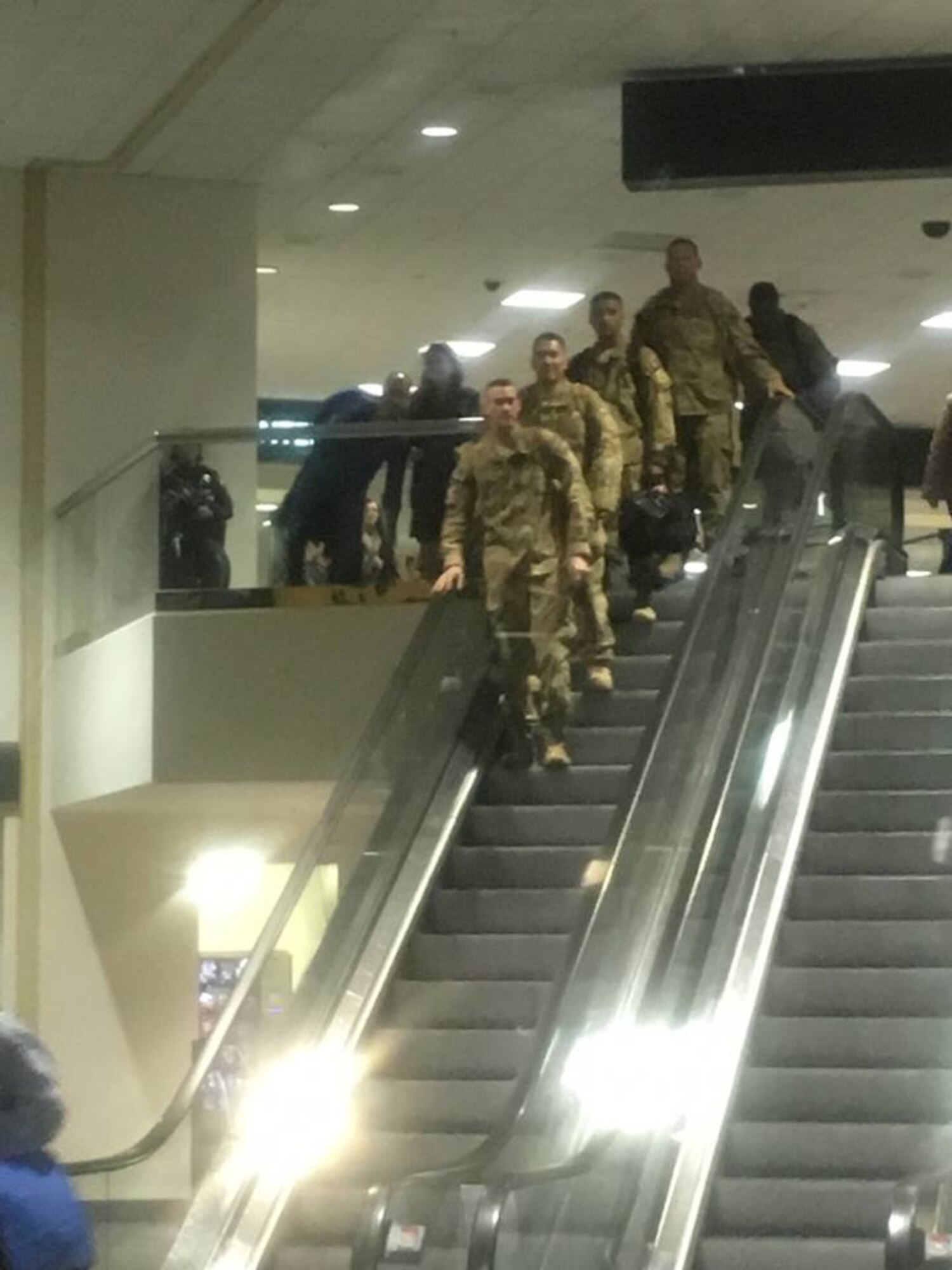 Members of the 45th and 55th Aerial Port Squadrons returned from Afghanistan and were greeted by friends and family at Sacramento International Airport Nov. 13, 2015. (Courtesy photos by Danielle Eaton)
