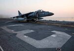 An AV-8B Harrier assigned to Marine Medium Tiltrotor Squadron (VMM) 162 (Reinforced), 26th Marine Expeditionary Unit (26th MEU), launches from the amphibious assault ship USS Kearsarge (LHD 3) to conduct their first missions over Iraq in support of Operation Inherent Resolve. Kearsarge is deployed to the U.S. 5th Fleet, supporting Operation Inherent Resolve.