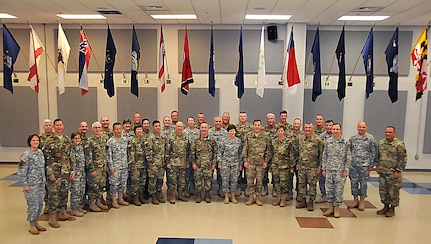 One-Star and Two-Star Commanders meet with Lt. Gen. Jeffrey Talley, Chief of Army Reserve and Commanding General USARC, at a Commander's Huddle Nov. 18 at the 99th Regional Support Command's Headquarters. The purpose of the huddle was to enhance working relationships among Army Reserve Senior Commanders and Lt. Gen. Talley.