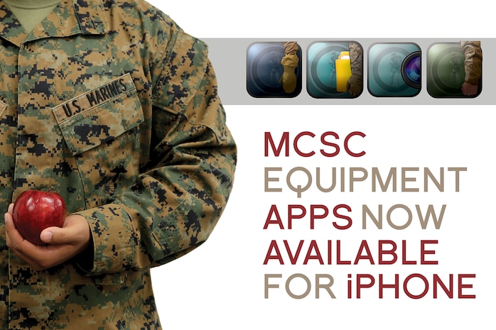 Marine Corps Systems Command released four mobile applications that put access to customized uniform, equipment and training information at the fingertips of every Marine. The apps were previously only available for Android, but are now available for iPhone users as well. 