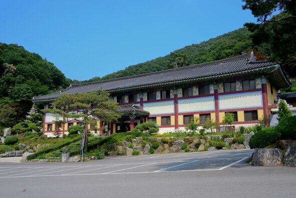 Waujeongsa Buddhist Temple, more commonly known as Wawoojeong Temple, is the youngest temple in South Korea, located about a 10 minute drive from Yongin and approximately two hours west of Osan AB. The temple is home to the world’s largest Wabul, reclining Buddha, at 10 feet high and 32 feet long and has more than 3,000 other Buddha statues. The area offers vibrant scenery and architecture along with peaceful trails and lush surroundings. (U.S. Air Force photo/Senior Airman Kristin High)