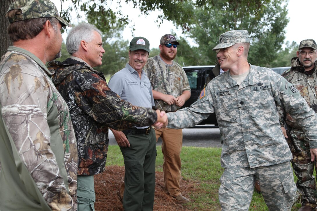 The Charleston District hosted the inaugural Wounded Warrior Dove Hunt at the Cooper River Rediversion Project where five of our nation's heroes gathered for a day of fellowship and to test their hunting skills. This event was the second Wounded Warrior event hosted by the Charleston District this year as part of our mission to provide high-quality experiences for our nation's heroes.