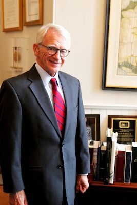 Mayor Joseph P. Riley, Jr. was sworn into the Office of Mayor of Charleston in 1975 and has changed the city in those 40 years. In that time, the Charleston District has worked with him on several very visible projects in the Charleston area and he has been crucial to the success of the Corps here. 