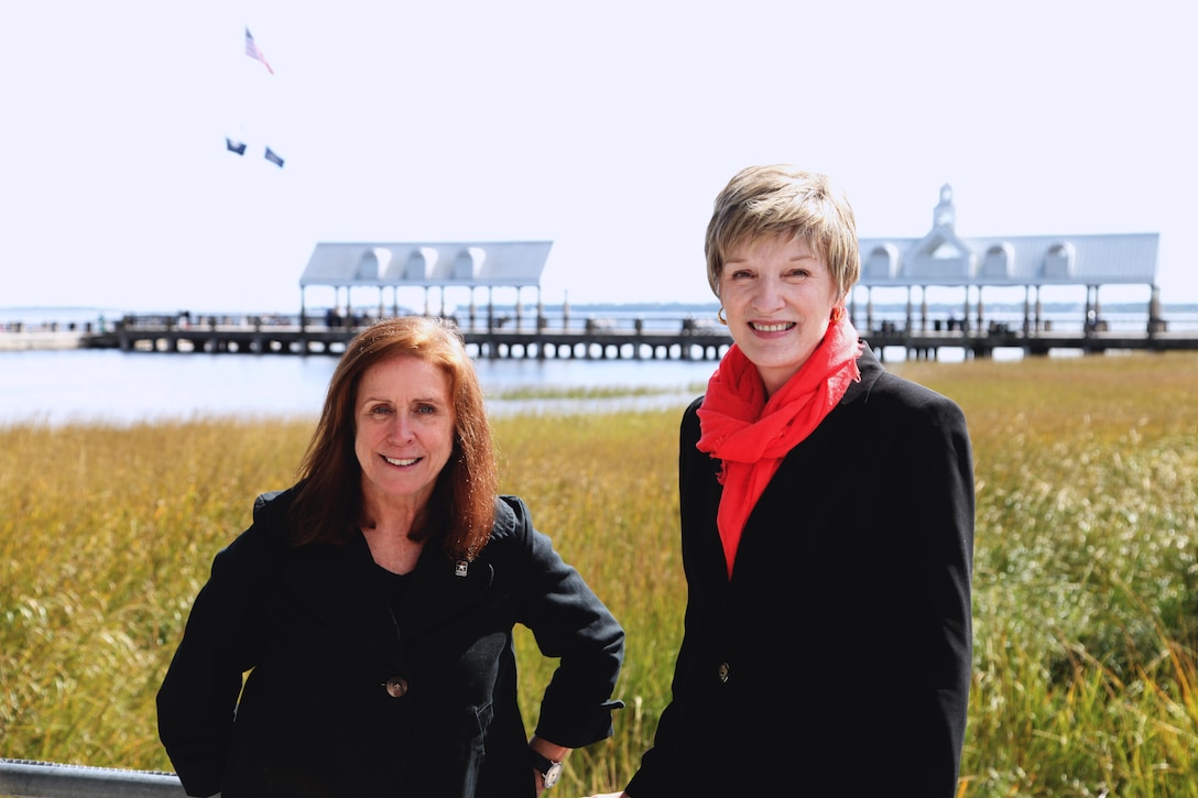 In October, the Honorable Jo-Ellen Darcy, Assistant Secretary of the Army for Civil Works, visited the Charleston District and visited mitigation sites, Charleston Harbor and had lunch with the Charleston County School District Superintendent to discuss the Corps STEM program, pictured here.