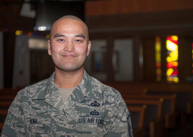 “I plan on spending time with my family and friends on Thanksgiving. My wife usually cooks a big dinner and we have snacks in between.” – Master Sgt. Steve Kim, 99th Air Base Wing Chapel superintendent (U.S. Air Force photo by Airman 1st Class Jake Carter)