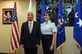 Gen. Lori J. Robinson, right, the Pacific Air Forces commander, meets with Japanese Defense Minister Gen Nakatani during his visit to PACAF at Joint Base Pearl Harbor-Hickam, Hawaii, Nov. 24, 2015. Nakatani and members of his defense forces were here to conduct bilateral talks with U.S. Pacific Command and PACAF leaders about ongoing and future operations in the Indo-Asia-Pacific region. (U.S. Air Force photo/Tech. Sgt. Amanda Dick)