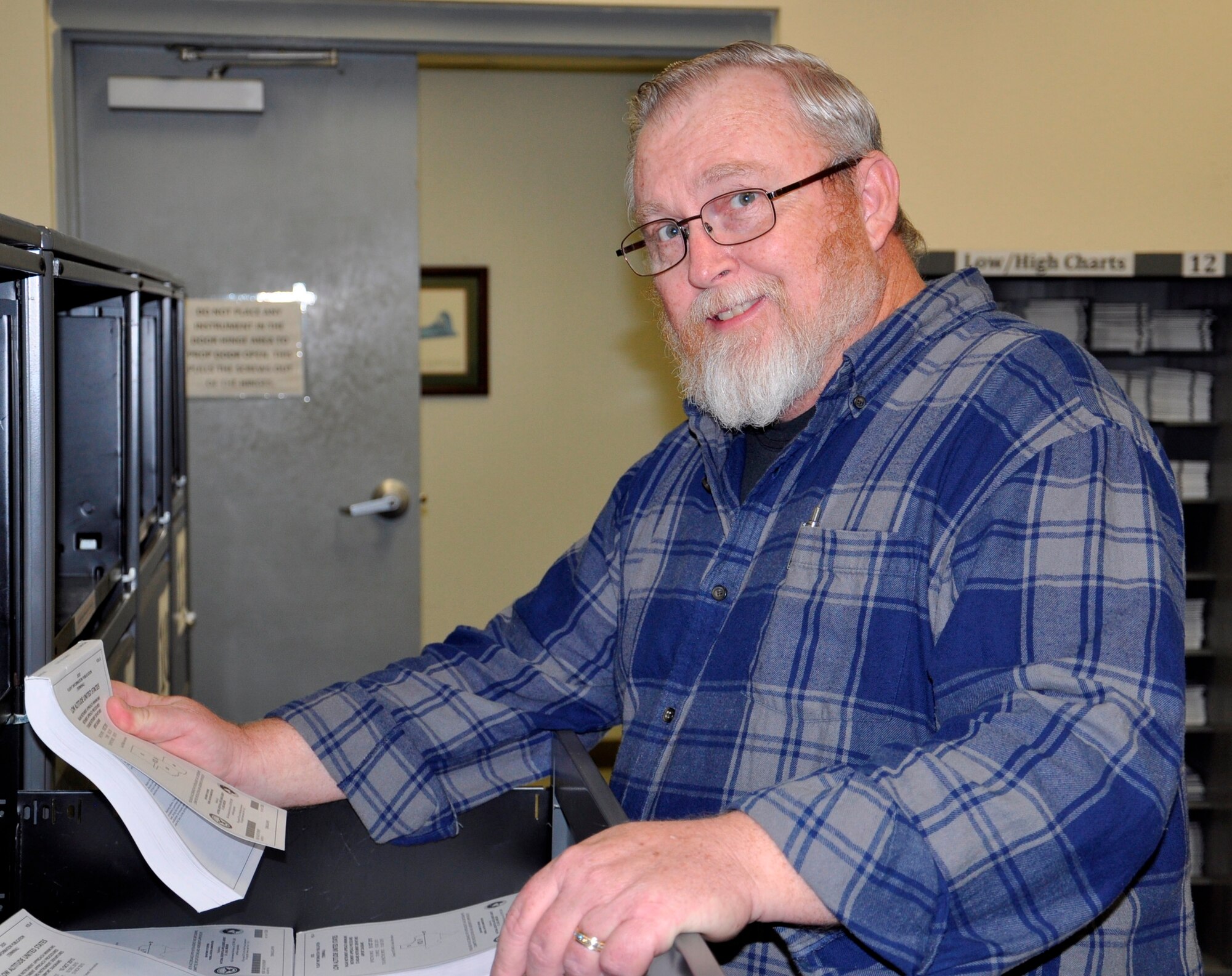 Will Yarbrough 80th Operations Group bookstore clerk and native of Wichita Falls, Texas, has been spent 28 total years serving the Air Force and is the Support Airman of the Week at Sheppard Air Force Base, Texas, for the week of Nov. 24-30, 2015. (U.S Air Force photo by Debi Smith)