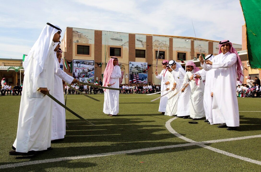Kuwaiti children celebrate freedom, honor U.S. service members