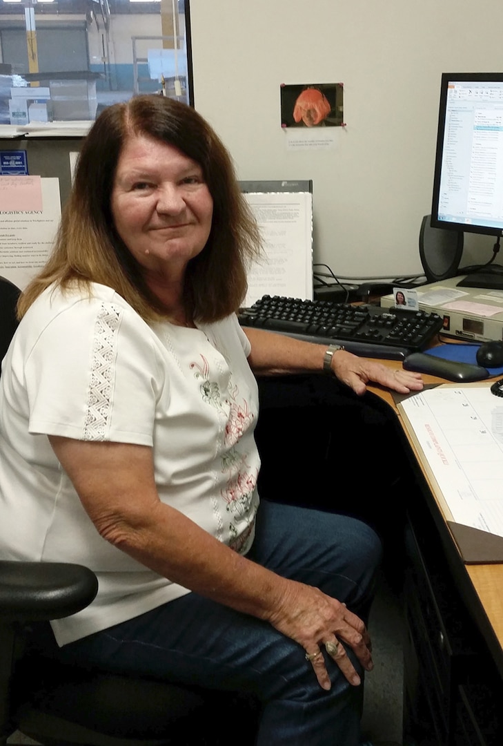 Betty Brock, DLA Distribution, Barstow, California.