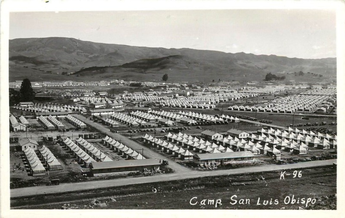 Camp San Luis Obispo in 1941. Source: California Military Museum