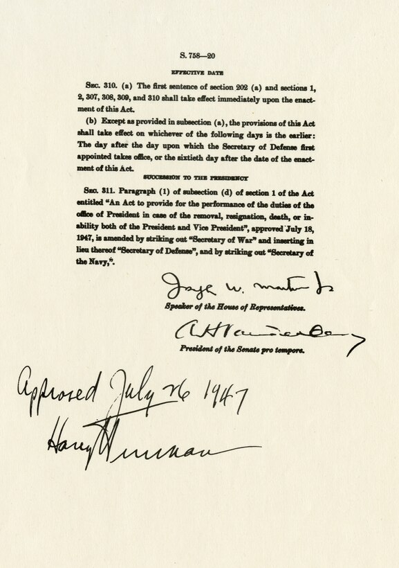 National Security Act of 1947