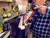 An AEDC craftsman applies adhesive to bond foam seal to a spacer for one of the axial flow compressors used to run the large wind tunnels at AEDC. A two-man Blade Shop has been heading up the repair of the rotor blades and spacers for the axial flow compressors in the AEDC Propulsion Wind Tunnel facility. (Photo provided)