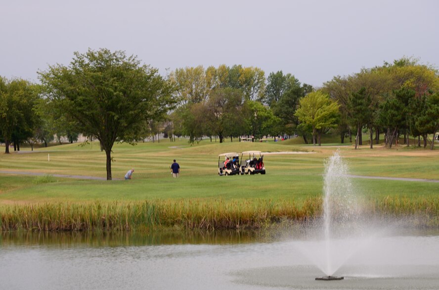 Members of Team Osan participate in a golf tournament Sept. 30, 2015, at Osan Air Base, Republic of Korea. Golfing was one of more than 15 competitive sports played during the two-day Osan Cup Sept. 29-30. (U.S. Air Force photo by Staff Sgt. Benjamin Sutton) 