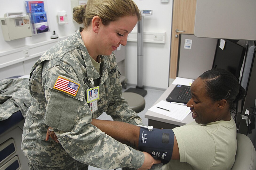 Sgt. Josephine Charlotte Morton, 26, of Boulder, Colorado, increased her medical skills this summer at the U.S. Army Health Clinic – Kaiserslautern and helped active duty troops understand the role of Reserve Soldiers. (Photo by Staff Sgt. Rick Scavetta, 7th Mission Support Command)