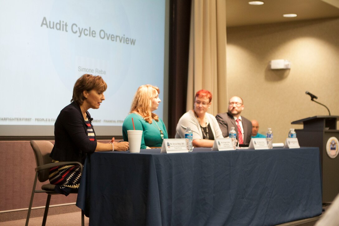 DLA Distribution hosts Simone Reba, deputy director of Defense Logistics Agency Finance and panel at the Sept. 1 Audit Readiness Roadshow.