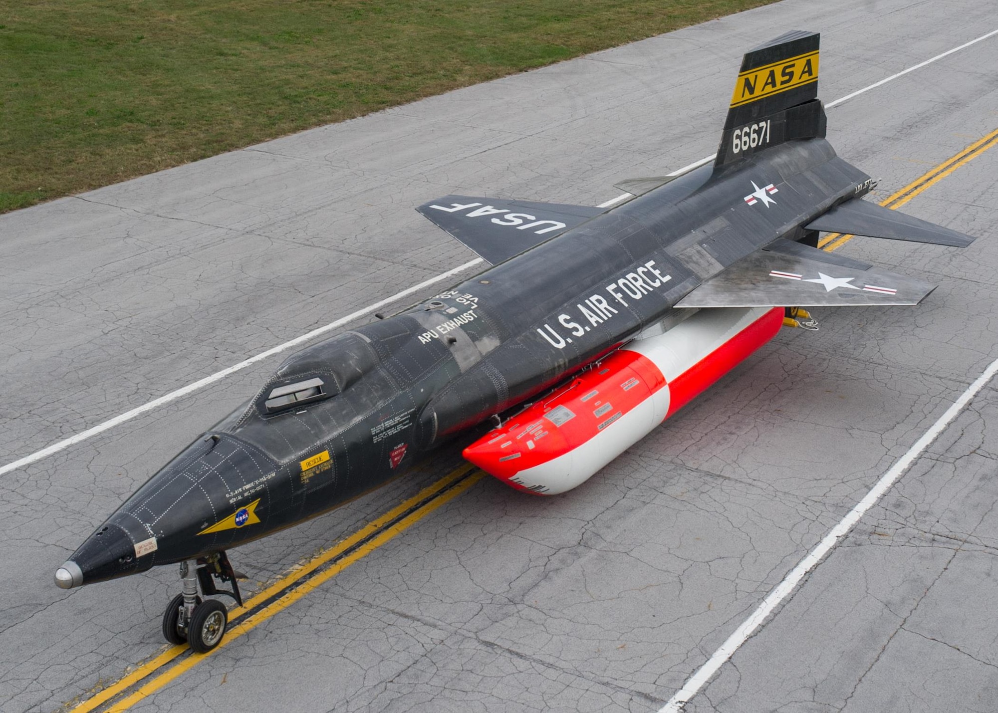 The North American X-15A-2 was moved from the restoration hangar to the museum’s new fourth building on Oct. 2, 2015. The X-15 became the first aircraft to be moved into the fourth building, where it will be part of the expanded Space Gallery. (U.S. Air Force photo by Ken LaRock)