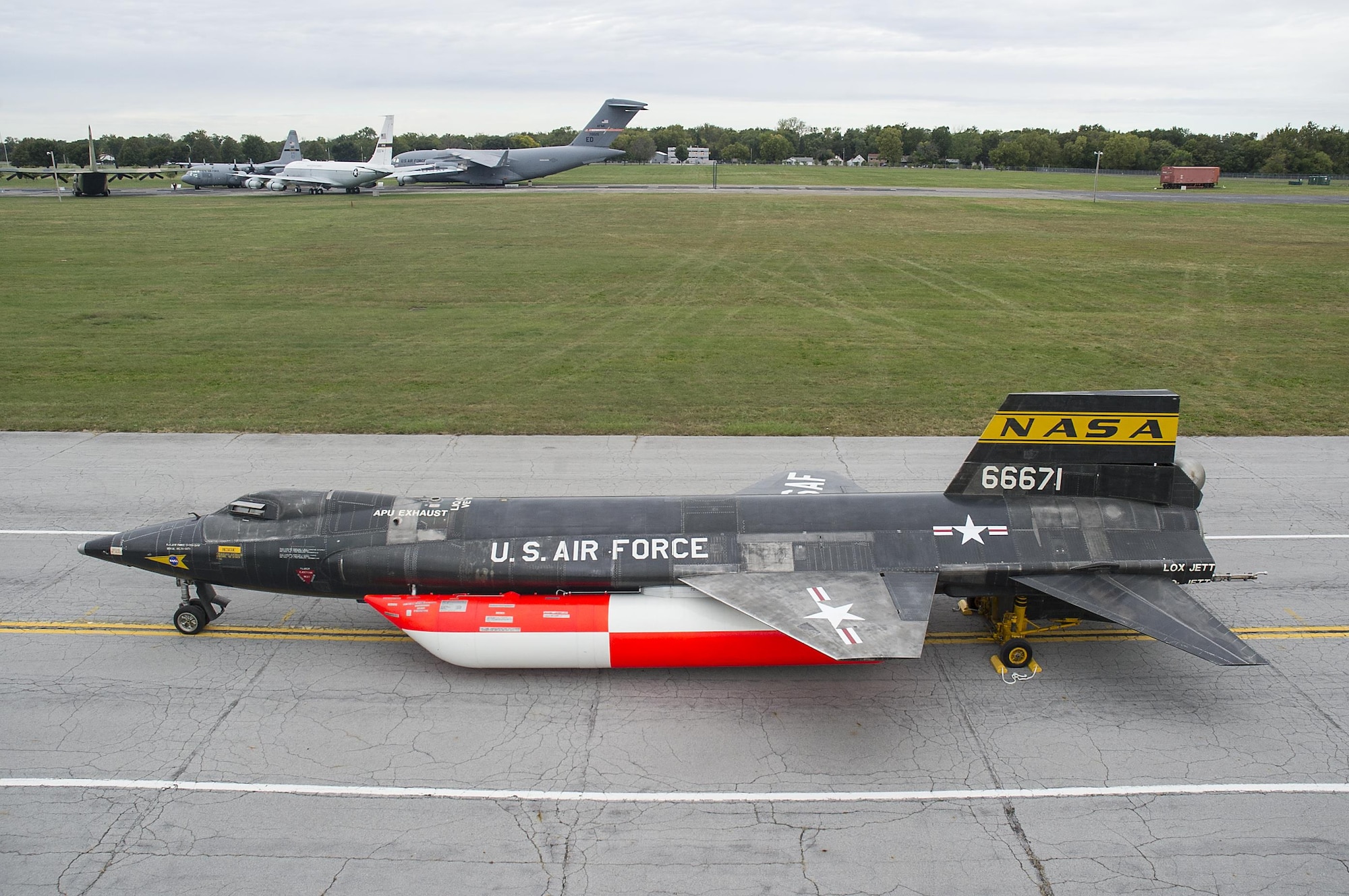 The North American X-15A-2 was moved from the restoration hangar to the museum’s new fourth building on Oct. 2, 2015. The X-15 became the first aircraft to be moved into the fourth building, where it will be part of the expanded Space Gallery. (U.S. Air Force photo by Ken LaRock)