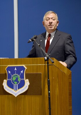 Gary Krebsbach, director of the 76th Maintenance Support Group, retired Sept. 21 after a 42-year career with the Air Force, with 21 of those years spent in active duty service and 21 years in civil service. (Air Force photo by Kelly White/Released)