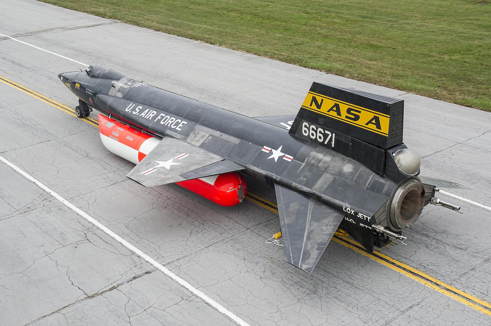 The North American X-15A-2 was moved from the restoration hangar to the museum’s new fourth building on Oct. 2, 2015. The X-15 became the first aircraft to be moved into the fourth building, where it will be part of the expanded Space Gallery. (U.S. Air Force photo by Ken LaRock)