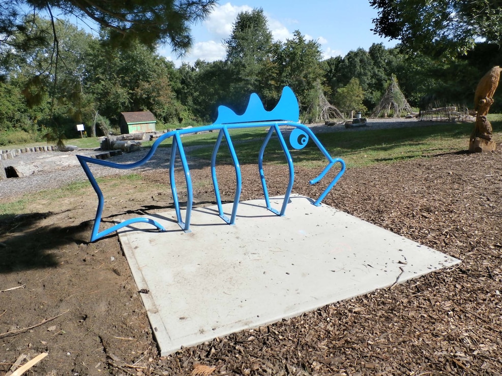 Fish Bike Rack at Playscape         