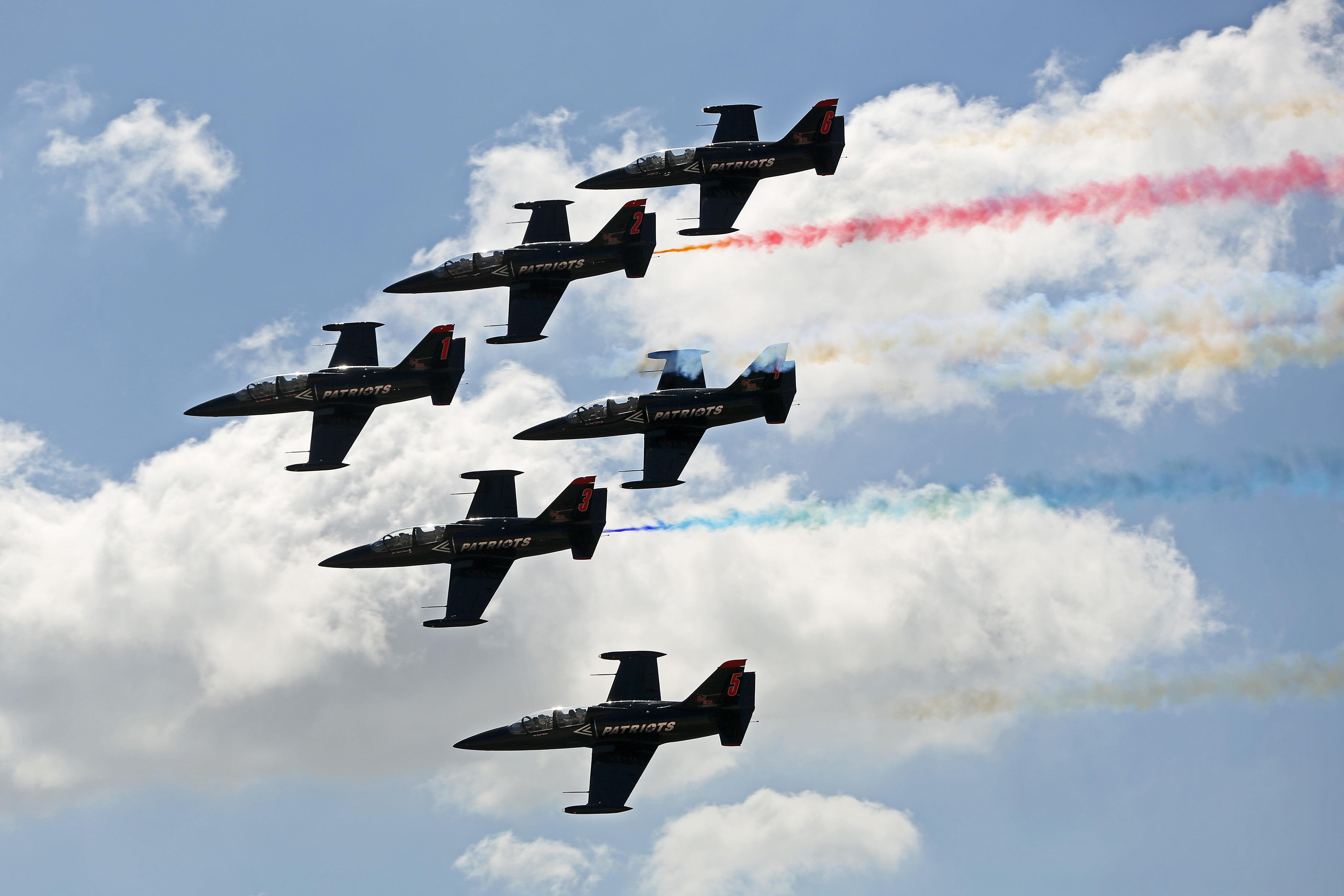 Patriots Jet Team Performs At 2015 Mcas Miramar Air Show