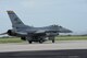 An F-16 from the Aerospace Control Alert Detachment from the 162nd Wing taxis down a runway at Davis-Monthan Air Force Base in Tucson, Arizona, Sept. 12, 2015. The detachment maintains the ability to quickly scramble in response to airborne threats in the Southwest United States, as well as proactively defend large gatherings and high profile events. (Air National Guard photo by Senior Airman Jackson Hurd)