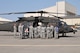 Crew chiefs from the Montana Army National Guard’s 1-189th Aviation Battalion instruct Airmen from the 341st and 120th Medical Groups on how to load litters into an H-60 Blackhawk helicopter during a mass casualty exercise Aug. 10, 2015, at Malmstrom Air Force Base, Mont. The exercise tested the units’ abilities to jointly respond to a mass casualty event resulting from a natural disaster. (U.S. Air National Guard photo/ Tech. Sgt. Michael Touchette)