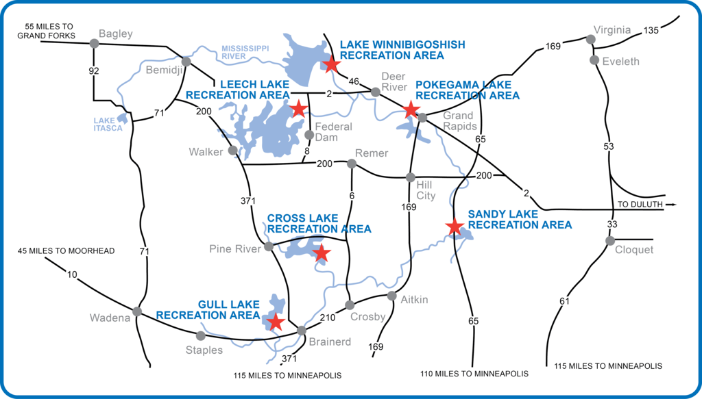 Mississippi River Headwaters reservoirs