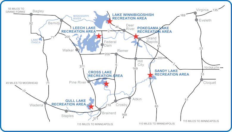 Mississippi River Headwaters reservoirs