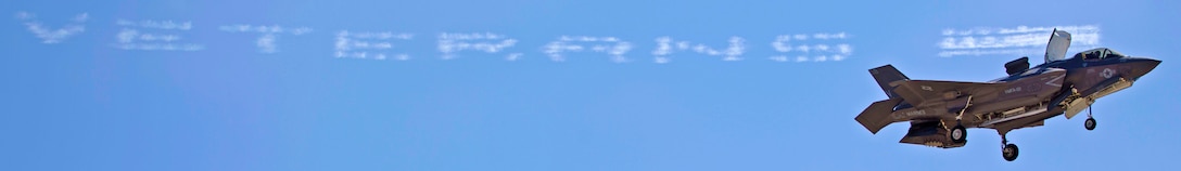 An F-35B Lightning II performs a hovering demonstration during the 2015 MCAS Miramar Air Show aboard Marine Corps Air Station Miramar, California, Oct. 3. This is the aircraft’s second appearance at the Miramar Air Show. (U.S. Marine Corps photo by Sgt. Uriel Avendano/Released)
