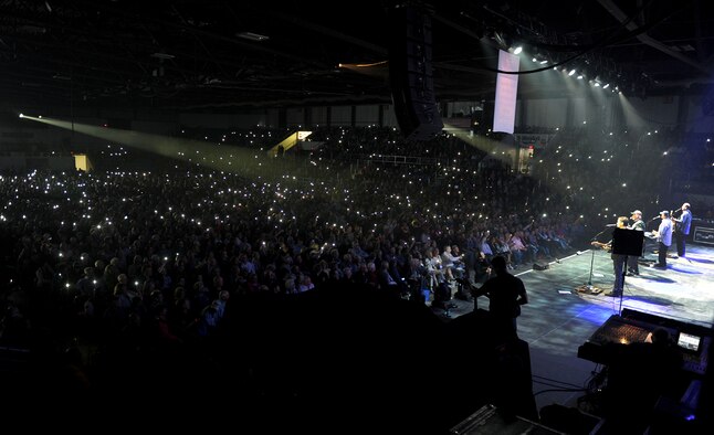 The Beach Boys perform at Norsk Høstfest festival at Minot, N.D. Oct. 3, 2015. The Beach Boys have been together since the 1960s and were performing at the festival during Military Appreciation Day.(U.S. Air Force photo by Staff Sgt. Chad Trujillo)