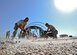 Staff Sgt. Adam Borjon, a 435th Construction Training Squadron engineer system’s operator, and Senior Airman Alen Turner, a 435th CTS pavement and equipment operator, build structures Sept. 23, 2015, in support of personnel recovery operations at Diyarbakir Air Base, Turkey. The 435th Contingency Response Group deployed from Ramstein Air Base, Germany, in support of the U.S. Air Forces Central Command’s staging aircraft and Airmen in southeast Turkey to enhance coalition capabilities to support personnel recovery operations in Syria and Iraq. (U.S. Air Force photo/Airman Cory W. Bush)