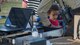 During the National Night Out event hosted by the Soaring Heights community office a Team Holloman dependent gets his finger prints scanned into a database used to assist parents locating lost children at Holloman Air Force Base, N.M., Oct. 6. The night out event is a community-based event that increases awareness about safety programs in local communities, such as drug prevention, neighborhood watch and other anti-crime efforts as well as offering food and fun for the families in attendance. (U.S. Air Force photo by Senior Airman Aaron Montoya)