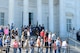 Air Chief Marshal Sohail Aman, Chief of Air Staff of the Pakistan Air Force, and Air Force District of Washington Commander Maj. Gen. Darryl Burke participate in a wreath laying ceremony at the Tomb of the Unknown Soldier at Arlington National Cemetery on Oct. 6, 2015. Distinguished visitors commonly pay formal respects to the sacrifice of America's veterans in foreign wars by placing a wreath before the Tomb. The Air Force District of Washington brings air, space and cyberspace capabilities to the joint team protecting the nation's capital, and supports local personnel and those serving worldwide. (Photo/ Andy Morataya)