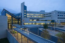 An exterior view of the newly-unveiled Martin Army Community Hospital located at Fort Benning in Georgia. Since opening in November 2014, the hospital’s 745,000 square-foot, state-of-the-art facility improves the area’s medical capacity to provide inpatient, outpatient and ancillary services to a military community of more than 90,000 Soldiers, family members and retirees.