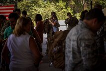 Air Commandos are reunited with their families and friends during Operation Homecoming at the Deployment Control Center on Hurlburt Field, Fla., Oct. 7, 2015. Families and friends of 59 Air Commandos gathered to welcome home their loved ones from a deployment overseas. (U.S. Air Force photos by Airman Kai White/Released)
