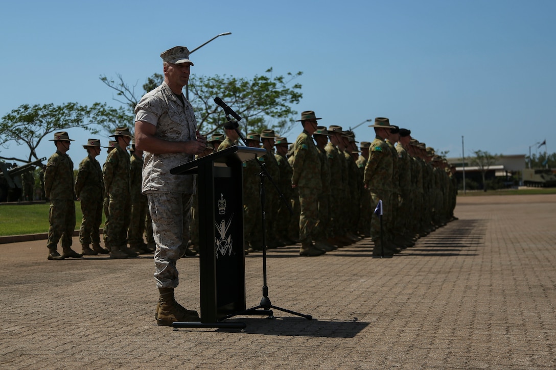 Commanding general, 3rd Marine Division and commander, 1st Brigade ...